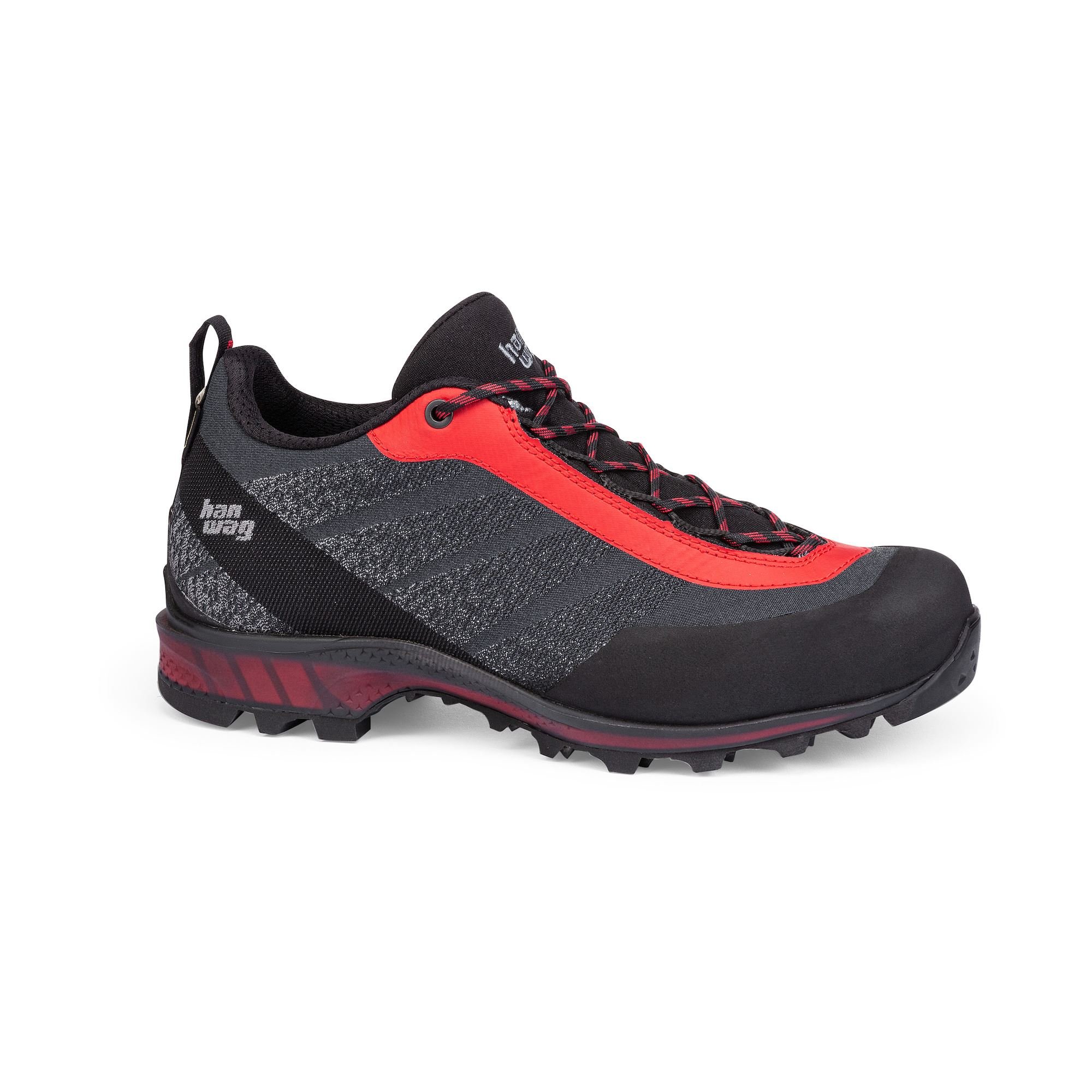 Hanwag Men's Ferrata Low GTX Mountaineering Shoes Black/Red WGKIA5847